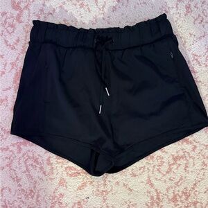 Women's Black Drawstring Shorts